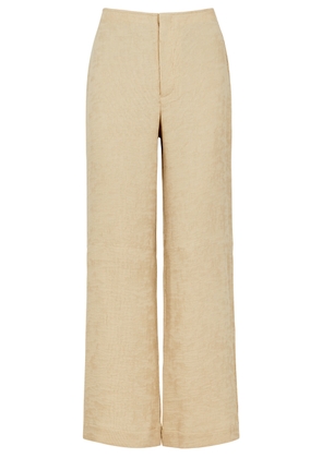 BY Malene Birger Marchei Wide-leg Woven Trousers - Beige - 36 (UK8 / S)