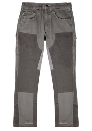 Jeanius Bar Atelier Carpenter Panelled Straight-leg Jeans - Dark Grey - 36 (W36 / XL)