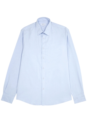 Sunspel Cotton Oxford Shirt - Blue - XL