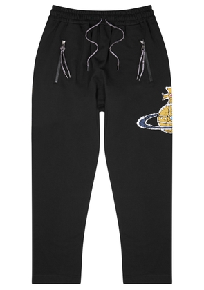 Vivienne Westwood Time Machine Logo Cotton Sweatpants - Black - M