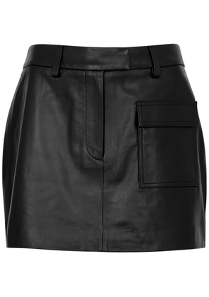 Aexae Leather Mini Skirt - Black - L (UK14 / L)