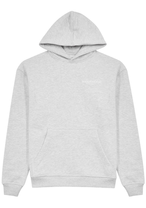 Annie Hood Studio Logo-print Hooded Cotton-blend Sweatshirt - Grey - L