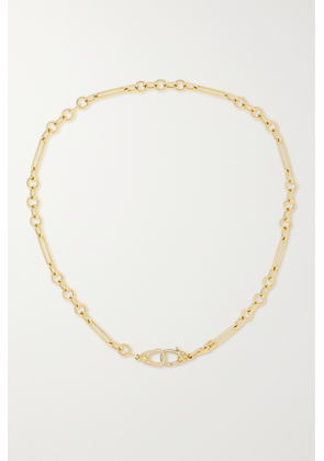 Foundrae - Sister Hook Small 18-karat Gold Diamond Necklace - One size