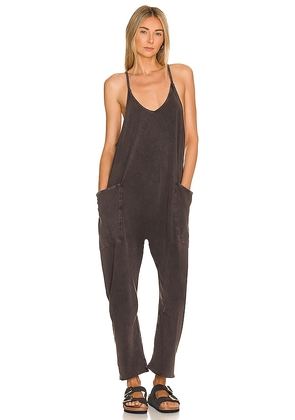Free People X FP Movement Hot Shot Onesie in Charcoal. Size M.