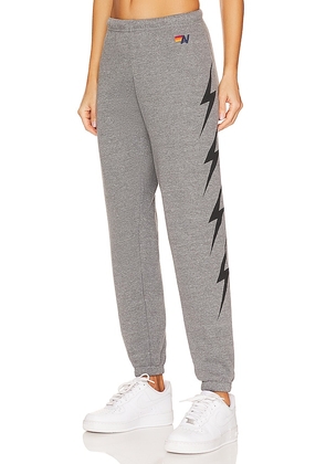 Aviator Nation Bolt 4 Sweatpant in Grey. Size XL, XS.
