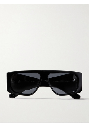 Jacques Marie Mage - Cliff D-frame Acetate Sunglasses - Black - One size
