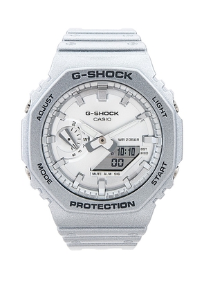 G-Shock GA2100 Forgotten Future Series Watch in Metallic Silver.