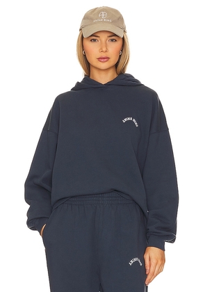 ANINE BING Lucy Hoodie in Navy. Size M.