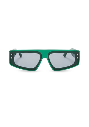 Isabel Marant Flat Top Sunglasses in Green.
