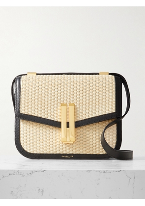 DeMellier - + Net Sustain Vancouver Leather-trimmed Raffia Shoulder Bag - Neutrals - One size