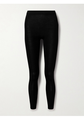Loro Piana - Wool-blend Leggings - Black - x small,small,medium,large,x large