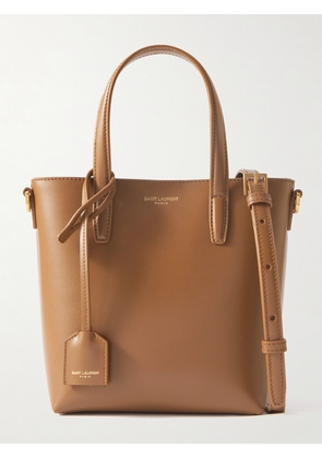 SAINT LAURENT - Mini Toy Shopping Leather Tote - Brown - One size