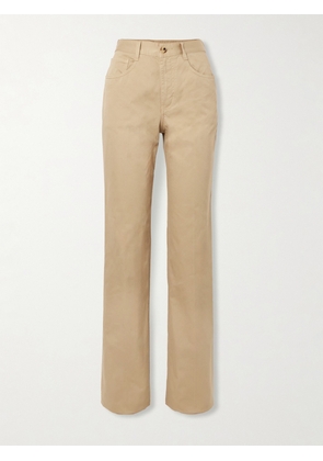 SAINT LAURENT - Clyde High-rise Straight-leg Jeans - Neutrals - 25,26,27,28,29,30,32