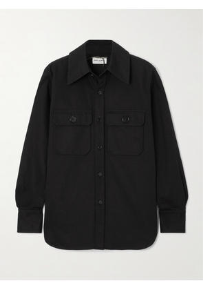 SAINT LAURENT - Cotton-twill Shirt - Black - FR34,FR36,FR38,FR40,FR42