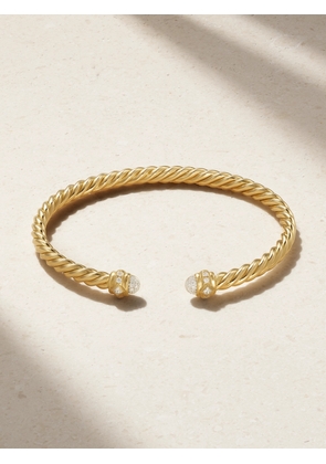 David Yurman - Cable Spira 18-karat Gold Diamond Cuff - One size
