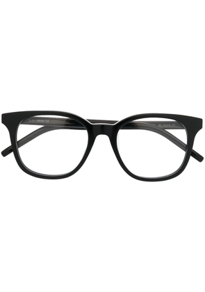 Kenzo logo-hinge rounded glasses - Black