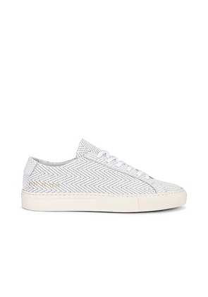 Common Projects Original Achilles Basket Weave Sneaker in White. Size 37, 38.