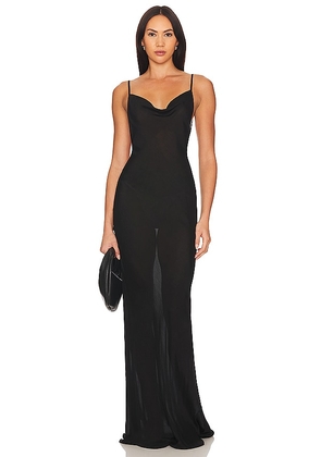 Bondi Born Tivoli Bias Slip Dress in Black. Size M, S, XS.
