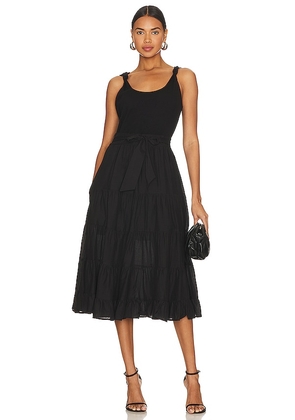 PAIGE Samosa Dress in Black. Size 4, 6, S, XL.