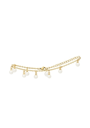 petit moments Gareth Anklet in Metallic Gold.