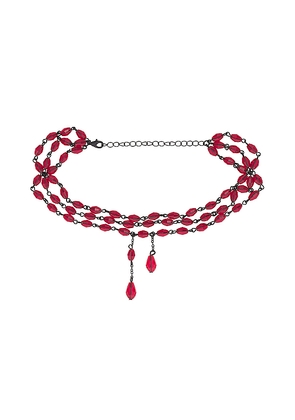 petit moments Ambrose Necklace in Red.
