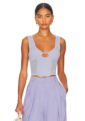 SOVERE Intrepid Knit Top in Lavender. Size XL.