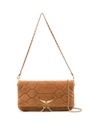 Zadig&Voltaire large Rock quilted crossbody bag - Brown