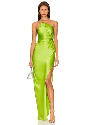 The Sei Leaf Gown in Green. Size 2, 6.