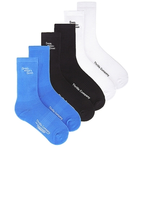 THRILLS 3 Pack Sock in Blue.
