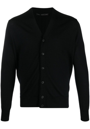 Low Brand layered V-neck wool cardigan - Black