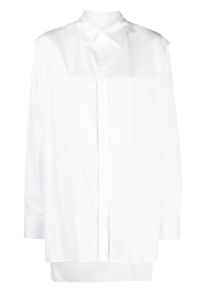 Y's deconstructed cotton shirt - White