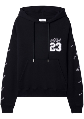 Off-White 23 Skate logo-embroidered hoodie - Black