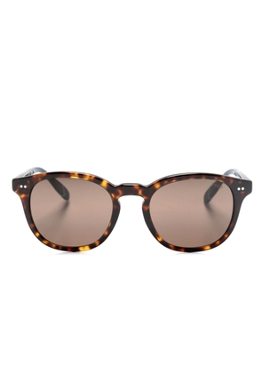 Polo Ralph Lauren tortoiseshell-effect round-frame sunglasses - Brown