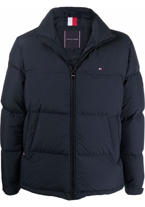 Tommy Hilfiger stand-collar down jacket - Blue