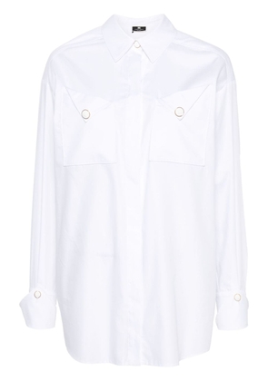 Elisabetta Franchi poplin cotton shirt - White
