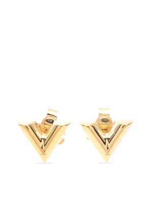 Louis Vuitton Pre-Owned 2020 Essential V stud earrings - Gold