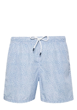 Fedeli Madeira graphic-print swim shorts - Blue