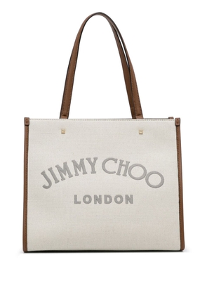 Jimmy Choo Pre-Owned Varenne canvas tote bag - White