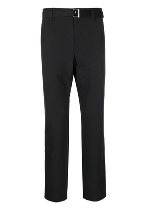sacai straight-leg cotton trousers - Black
