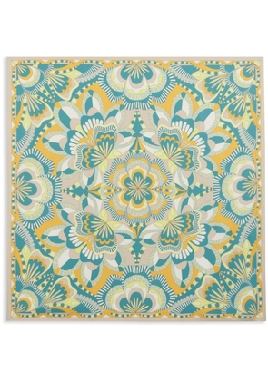Lancel floral-print silk scarf - Neutrals