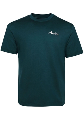 AMIRI logo-print cotton T-shirt - Green
