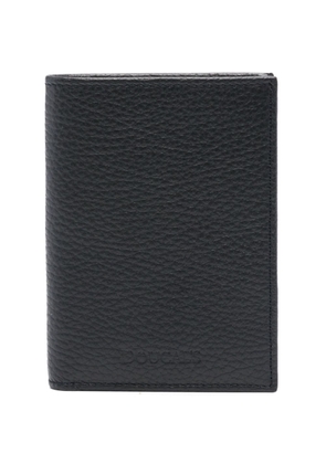 Doucal's logo-debossed leather wallet - Blue