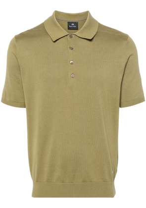 PS Paul Smith knitted organic-cotton polo shirt - Green