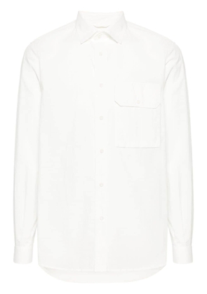 Ten C classic-collar poplin shirt - White