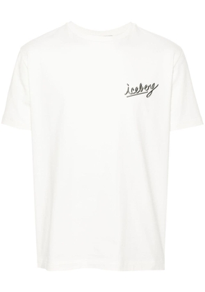 Iceberg logo-embroidered cotton T-shirt - White