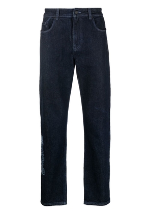Karl Lagerfeld high-rise straight-leg jeans - Blue