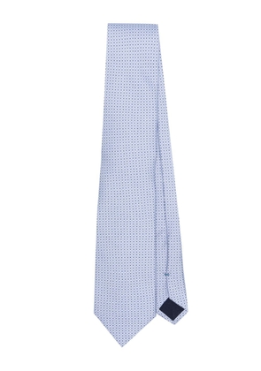 Corneliani geometric-pattern tie - Blue