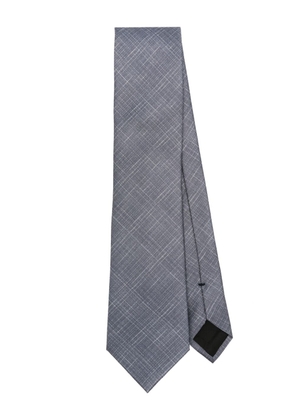 Brioni printed silk tie - Blue
