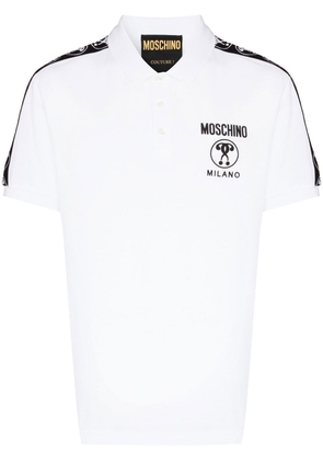 Moschino Double Question Mark polo shirt - White