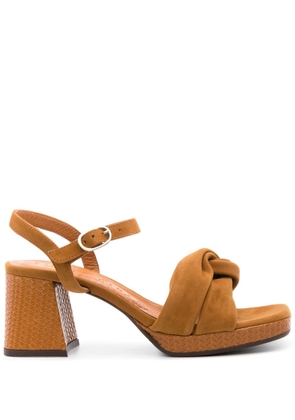 Chie Mihara Gelia 55mm suede sandals - Brown